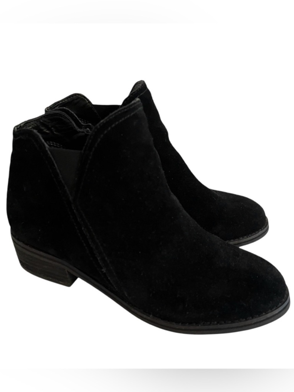 Blondo "Lanka" Black Suede Ankle Zip Waterproof Booties 6.5